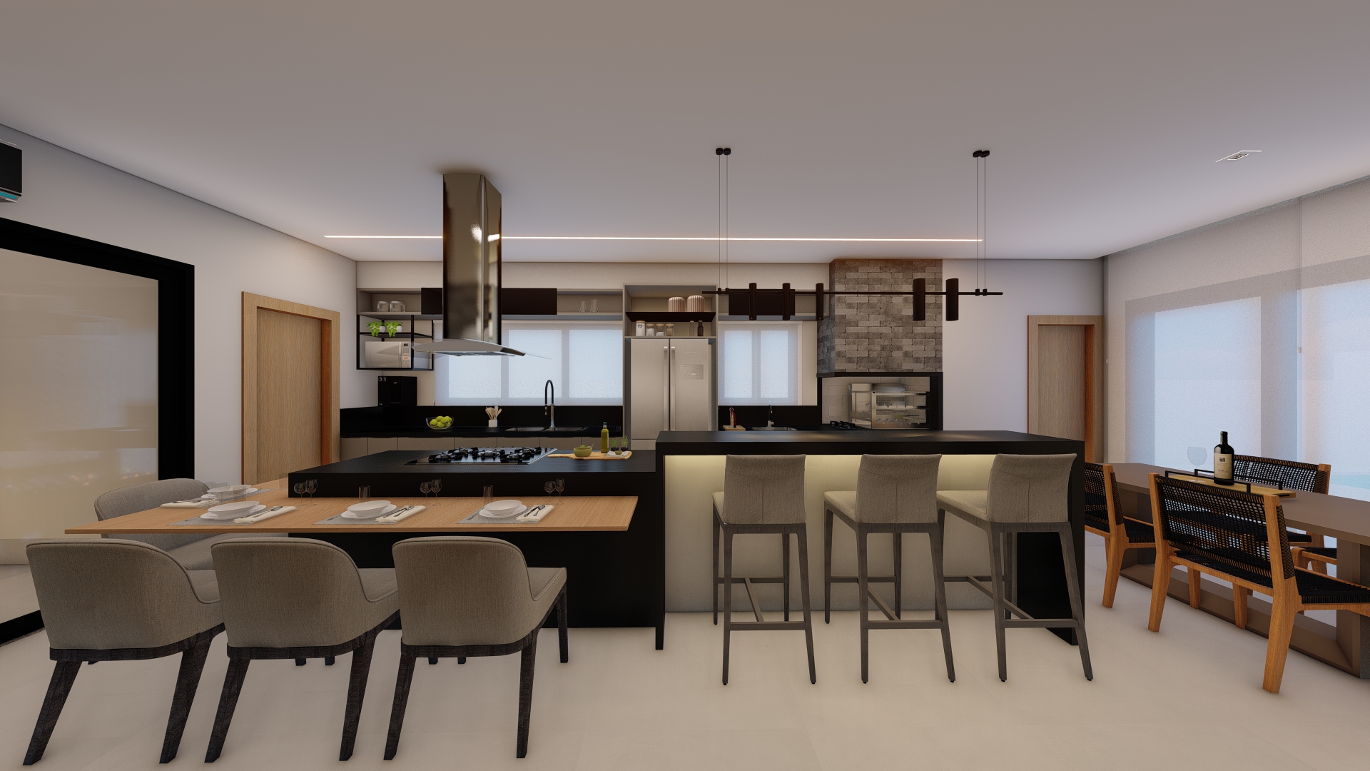 Daniel e Gessiele_Cozinha Gourmet - Perspectiva 4