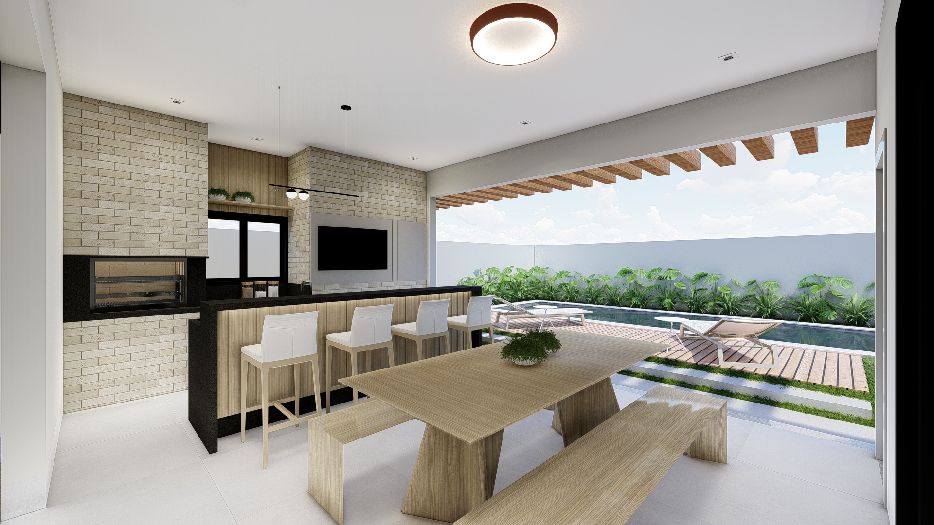 JÚLIO CESAR E ANA PAULA_ÁREA SOCIAL 18 - ESPAÇO GOURMET